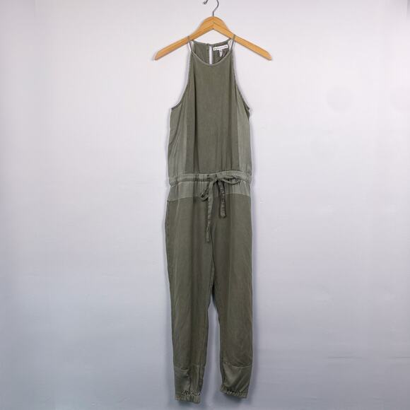 Young Fabulous & Broke Diego Linen Blend Jumpsuit Army Green XS - Picture 2 of 8